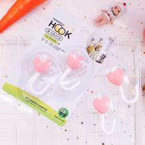 Toilet strong suction cup adhesive hook door suction wall glass tile bathroom wall hanging non-perforated load-bearing hook