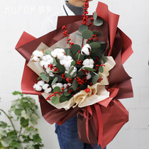 Korean style Chengdu cotton bouquet fashion natural style Valentines Day girlfriend flower express net red birthday confession