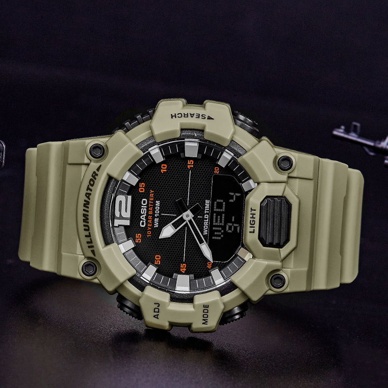 hongkong direct mail casio watch men and women bla gold sports waterproof electronic watch aeq-110w-1a