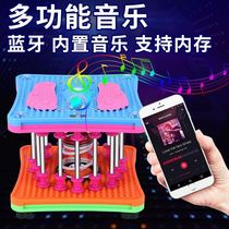 Rocking machine throwing belly weight loss machine home abdomen portable men and women single fitness device bold Standing Man