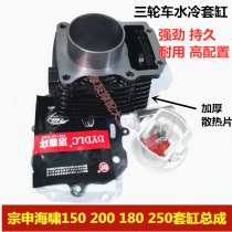Zongshen tricycle water-cooled cylinder tsunami 150 200 180 Futian SB250 cylinder block four matching assembly package
