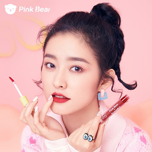 pinkbear皮可熊海绵宝宝联名唇釉蜜泥口红夏季小众品牌纯欲女平价