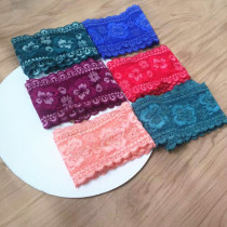 7 cm wide multi-color famous ethnic wind elastic hollowed-out lace lace accessories lower hem wrap chest decoration 3 5 yuan a meter