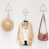 Golden Marriott clothing store display rack wall creative point hanging silver wrought iron wall hanging point hanging womens store is hanging clothes hook