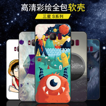 Suitable for Samsung Galaxy S light luxury version of mobile phone case soft case SM-G8750 protective cover Samsung S8 Cartoon All-inclusive anti-drop tide men and women