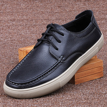 Casual Men Shoes 2021 New leather European and American foreign trade sports board Shoe headlayer Bull Leather Shoes Men Casual Leather Shoes Men