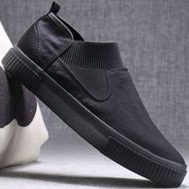 Old Beijing casual flat shoes men's canvas shoes men's shoes slip-on shoes men's trendy 2020 new spring shoes men's canvas shoes