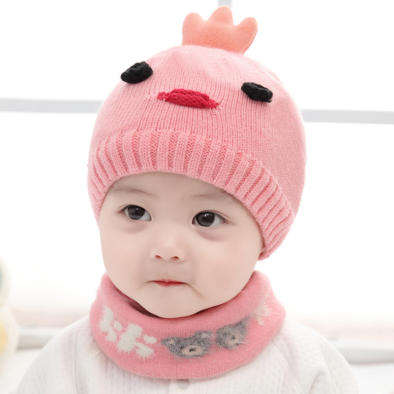 Baby hat autumn winter infant pure cotton male and female baby hand knitted wool line cap cute super cute newborn baby cap