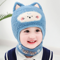 Baby hat autumn winter warmth protection ear pure cotton infant Lei Feng cap male and female child thickened cute child hat