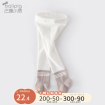 Girls leggings stepping on their feet wearing foreign baby Siamese socks autumn baby trousers children White pantyhose