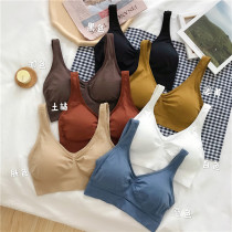 Korean sports pregnant women breast wrap underwear cotton without steel ring vest style yoga bra beauty back underwear