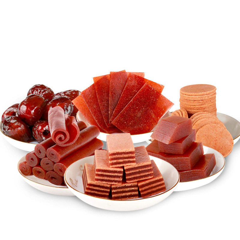 万亩园山楂条蜜饯制品山楂片糕羹果丹皮零食多口味组合独立包装