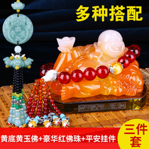 Car perfume Buddha statue Car creative car interior decoration ornaments High-end car decoration supplies Daquan safe man