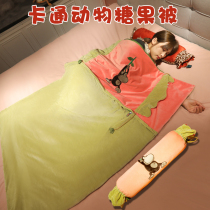 Summer car two-in-one foldable candy pillow quilt dual-purpose car nap blanket office pillow