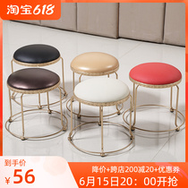Creative Fashion Small Round Stool Short Stool Bench Bench Bench Dinner Stool bench Bench Leather Stool Bench high stool Home Modernity