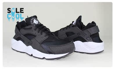 耐克 Nike Air Huarache 黑白奥利奥 华莱士 女子跑鞋 634835-006