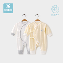 aqpa newborns new baby jumpsuit Spring and Autumn wear clothes baby ha clothes cotton long sleeve climbing suit