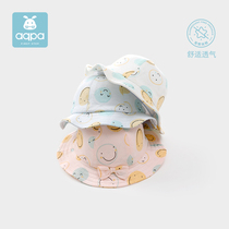 aqpa male and female baby sun hat summer new childrens sun hat thin baby cotton fisherman hat cute