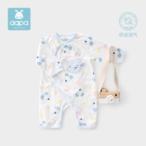 aqpa newborn long sleeve monk clothing summer new baby straps