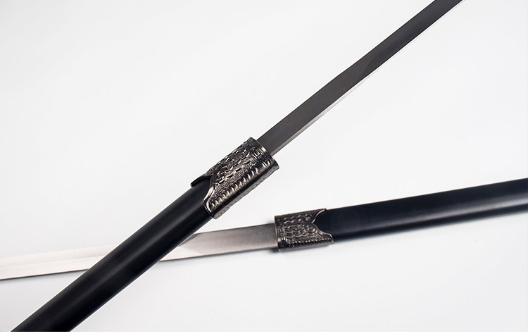 不锈钢双剑一体防身小剑唐横刀剑防身棍中刀工艺双手剑包邮未开刃