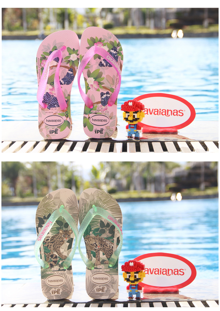 gucci枚紫色毛拖鞋 Havaianas新品2020女款寬帶IPE粉紫色蝴蝶花朵人字拖鞋哈瓦那 gucci紫色鞋