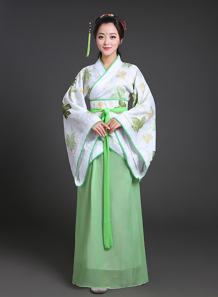 汉服女装曲裾宫廷古装服装原创汉唐古装仙女装改良民族风演出服