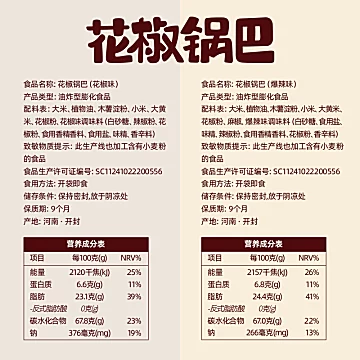 刺猬阿甘花椒锅巴220g网红办公室休闲小吃[2元优惠券]-寻折猪