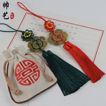 Characteristic Dragon Boat Festival gifts Copper money small Chinese knot pendant Study abroad souvenirs Hand gifts Handicrafts