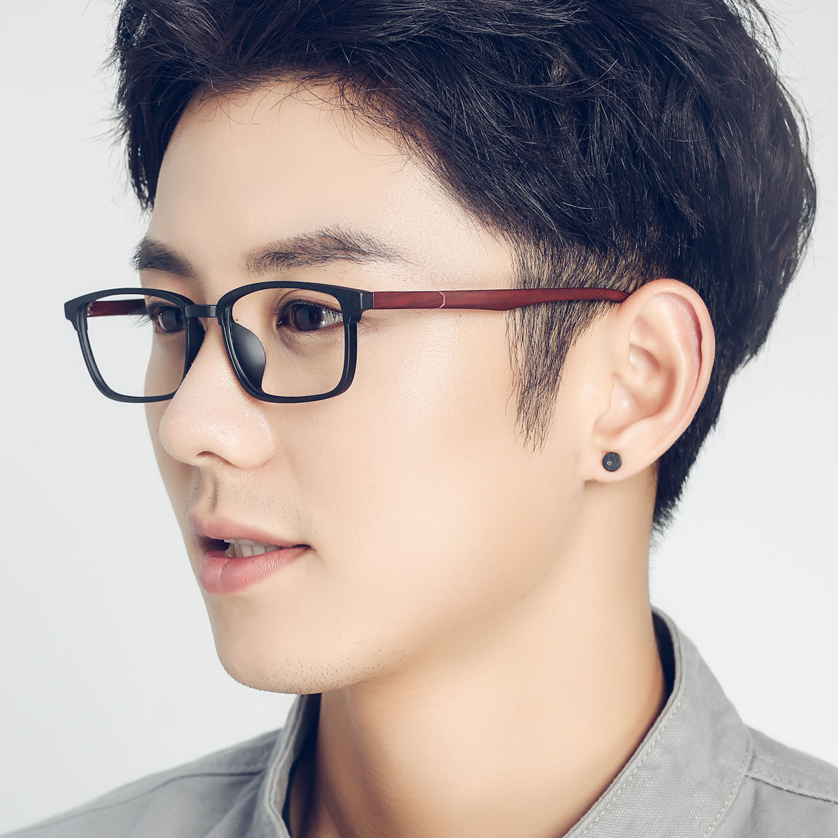 欣蕾成品近视眼镜男防蓝光眼镜男复古眼镜框tr90全框学生配镜潮