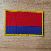 New version of Velcro chapter spot clothing accessories PVC rubber red flag stickers outdoor backpack stickers New morale chapter