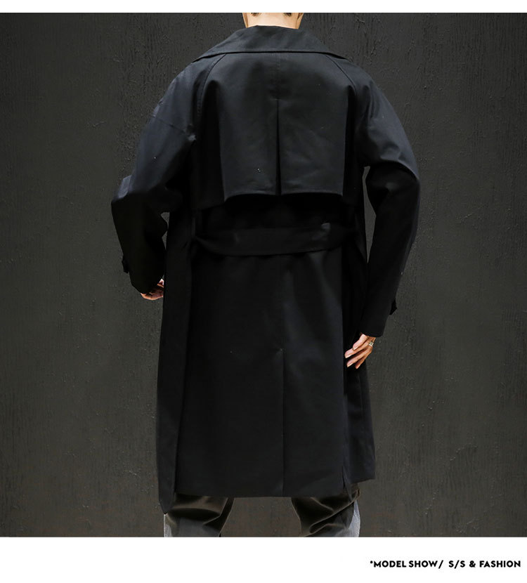 suntek双排扣气质电影唐人街探案唐探3刘昊然同款风衣绿色衣服长款