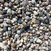 Cobblestone filter Water treatment river pebble patio paving the ground warm back to the pebble pebble special 0-5-1 cm