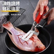 304 stainless steel fried shovel clamp flip fish shovel artifact without adhesion of wide steak pizza kitchen frying shovel