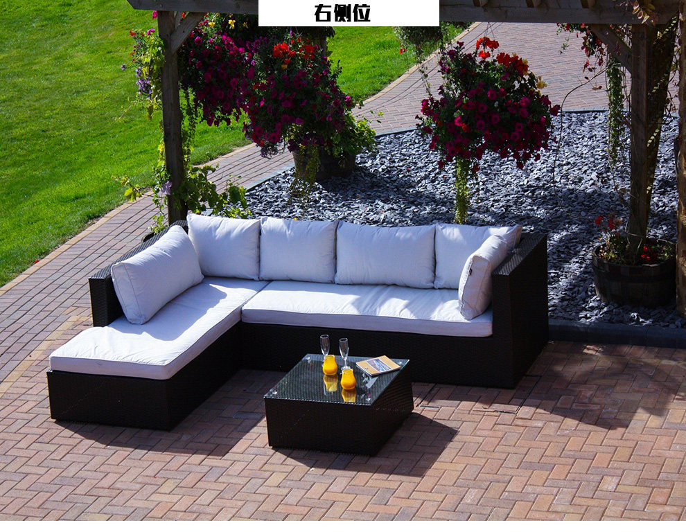 紫叶户外沙发组合花园酒店露台客厅庭院阳台休闲藤沙发藤编仿藤椅