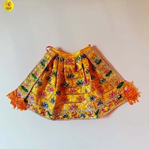 Buddha statue cloak yellow Guanyin Guanyin Bodhisattva cloak Buddha fairy cloak embroidery 24cm