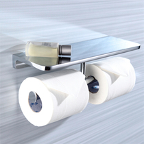 German high-grade all-Copper solid belt holding Platform Paper towel holder double toilet paper holder roll paper holder mobile phone