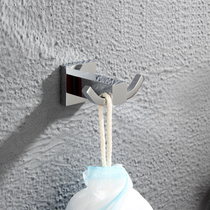 German all-copper solid double hanging hook Bathroom towel hook Bathroom coat hook Door back single hook hardware pendant