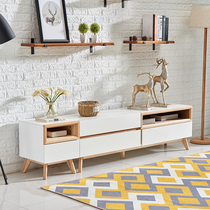 Bres Nordic coffee table TV cabinet combination modern simple living room small apartment solid wood storage set furniture