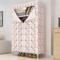 Ast wardrobe simple cloth wardrobe fabric storage cabinet assembly simple modern economy single wardrobe