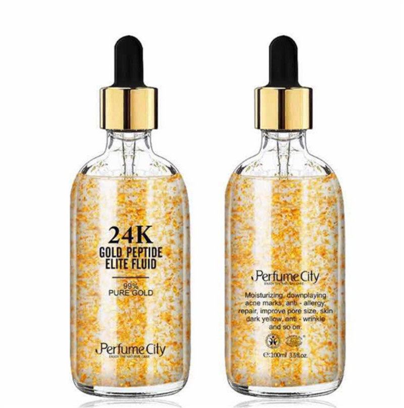 德国彭香24k黄金浓缩精华液金箔胜肽保湿补水紧致修复毛孔100g