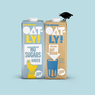 【自营】OATLY噢麦力0糖燕麦奶植物饮料 0乳糖有机燕麦饮1L*4盒