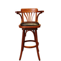 Industrial style cafe retro solid wood high bar chair stool bar high chair wrought iron bar chair milk tea shop square round table