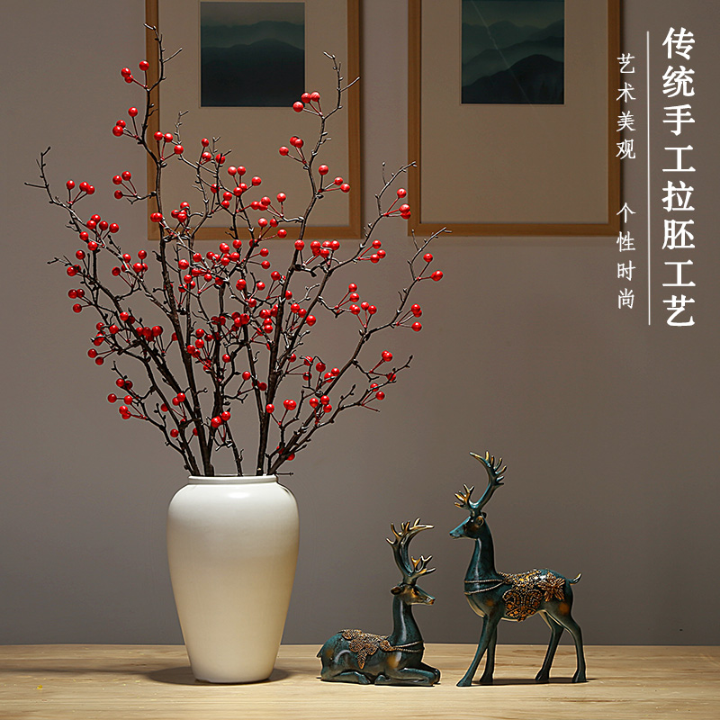 The New Chinese jingdezhen ceramics vase contracted and I home sitting room porch dried flower arranging flowers adornment furnishing articles