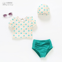 1-3 years old female baby swimsuit split 2 Children Baby baby quick-drying swimsuit foreign girl childrens swimsuit suit