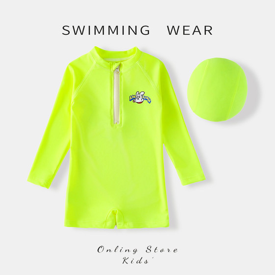 Children's swimsuits boys 2025 new styles for men and women's fluorescent green swimsuits beach sun protection quick-drying one-piece swimsuit
Children's swimsuits boys 2025 new styles for men and women's fluorescent green swimsuits beach sun protection quick-drying one-piece swimsuit