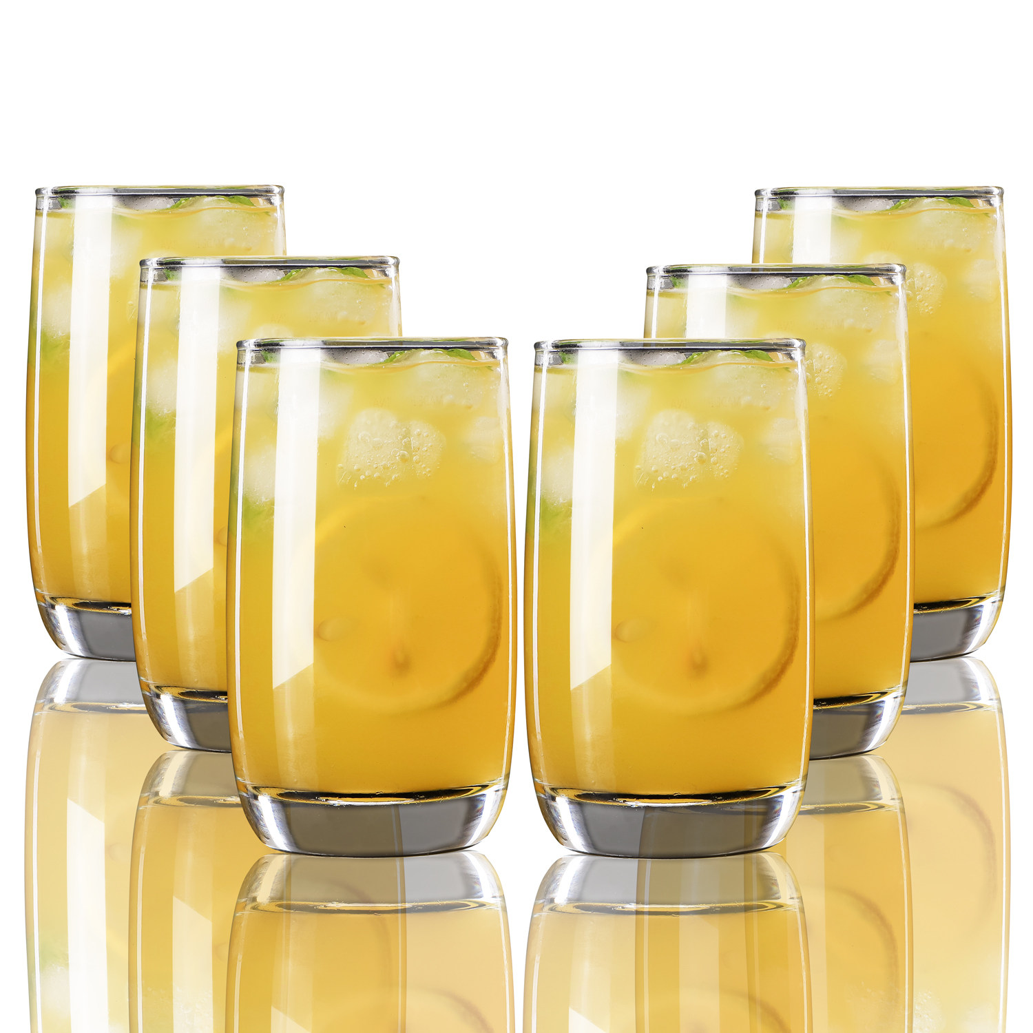 欧式玻璃杯 果汁饮料杯牛奶杯燕麦早餐杯泡茶杯喝水杯子家用 套装