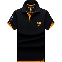 22 Summer new Paul polo shirt pure cotton trendy turtlenecks loose black clothes compassionate men short sleeve t-shirt