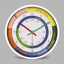 Student work and rest planning clock childrens room learning cartoon mute bedroom kindergarten classroom wall clock early education hanging watch