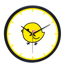 HICAT cartoon wall clock 10 inch silent simple clock childrens room kindergarten teacher living room creative personality