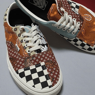 vans era 腰果花拼接板鞋